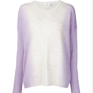 Vince. Vertical Dip Dye Crewneck Sweater - Cloud/Waterlily (NWOT)